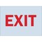 Brady Exit Sign, 10" W, 7" H, Exit, White 95142 - alternate 1
